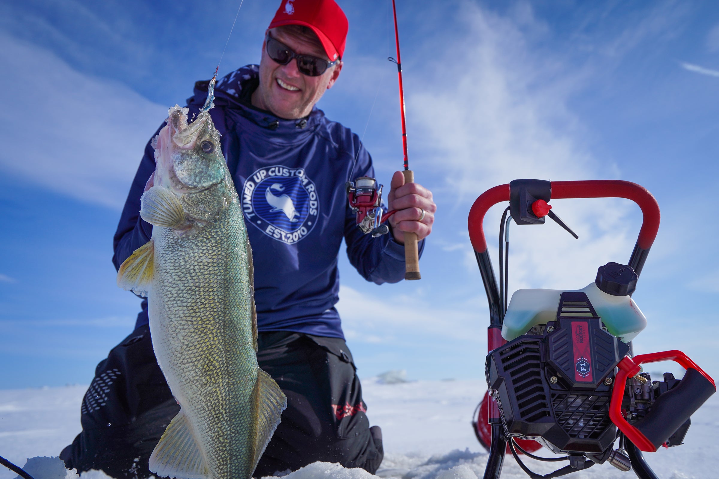 blackout fishing pole Capt. Harry’s Series Deep Drop Rod and with Stainless Steel Bending a 28/0 Circle Color:Glow Bloody Nose rigrite-v-groove-trolling-motor-plug-410