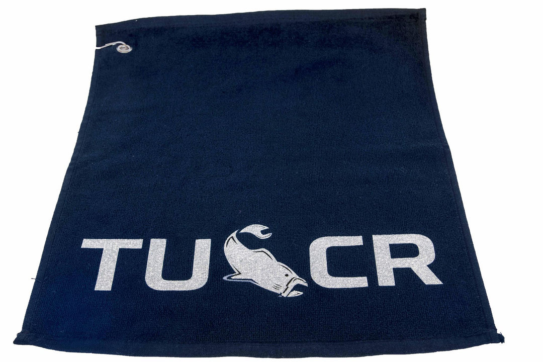 TUCR Fish Towel Navy Blue