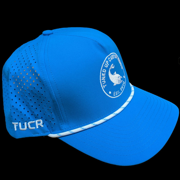 TUCR Edition STOCK Hat Blue with Twisted White/Blue Rope