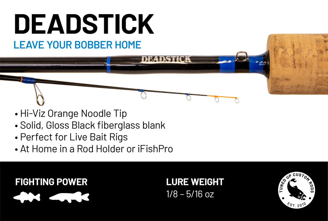 dead stick walleye ice fishing lures Deadstick Split Grip / 36